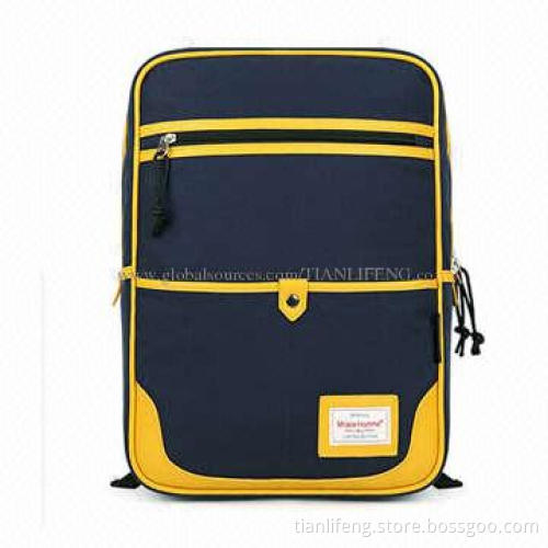 Backpack for laptop, canvas, vertical and simple style